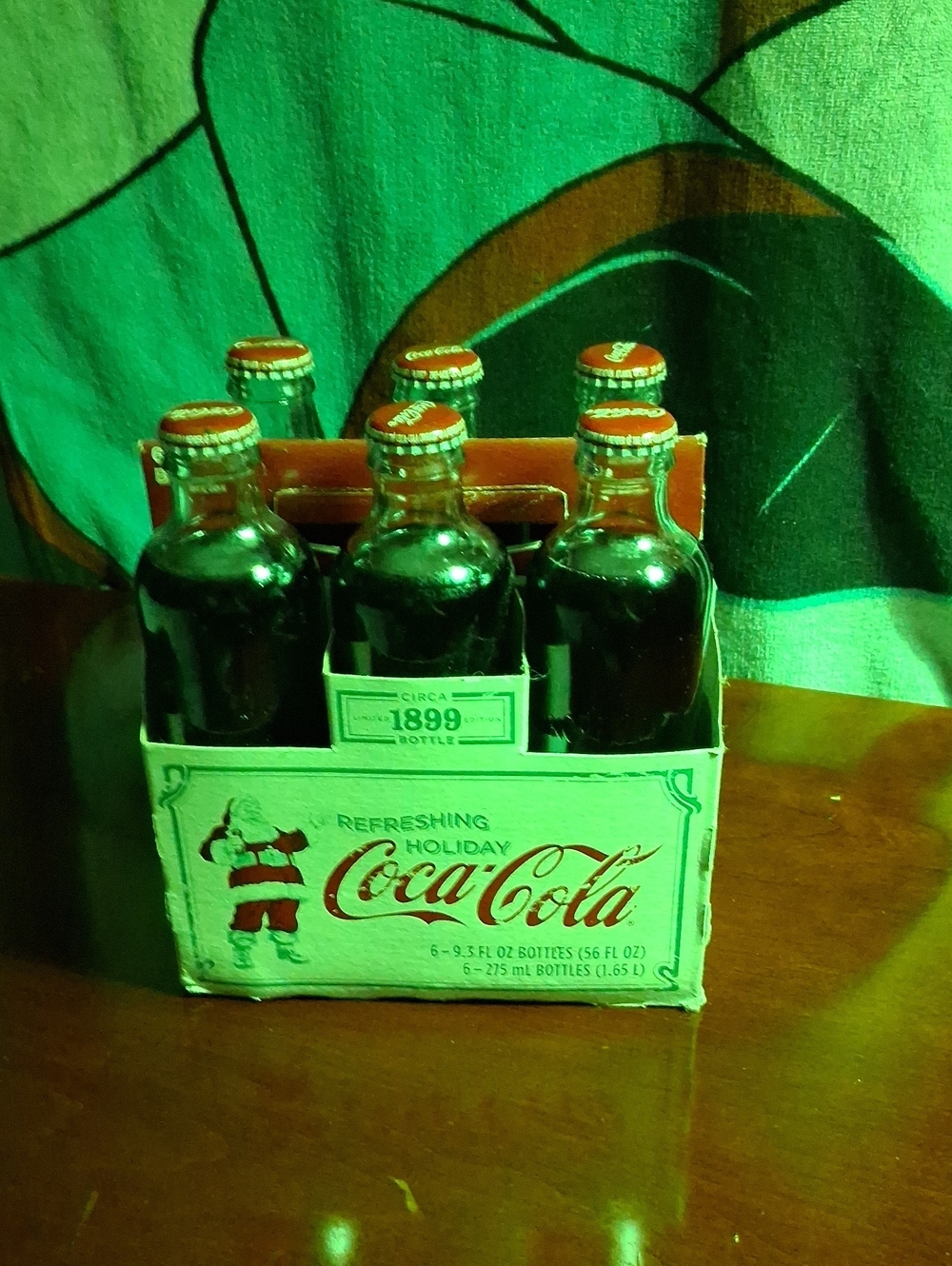Coca Cola Holiday Six-Pack with Red Accents